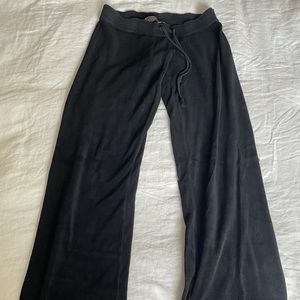 Juicy couture black velour drawstring sweatpants